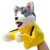 Boxing Husky Hand Puppet, Kung Fu Punching Puppet with Sound