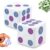 BOXOB 2pcs Acrylic Mahjong Dice, Colorful Pattern Game Dice