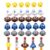 BOXOB 30pcs Reusable Numbered Pencil Toppers 1-30 for Teachers