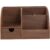 boxoon Wooden Desk Organizer with Drawers, Rustic Wooden Mail Shelf with 4 Slots for Home Office and Study Table, 8.7 x 5.5 x 5.1 in / 22 x 14 x 13 cm, Dark Brown, for Stationery Sorting