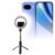 BoxWave Stand and Mount Compatible with Google Pixel 10a – RingLight SelfiePod, Selfie Stick Extendable Arm with Ring Light – Jet Black