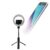 BoxWave Stand and Mount Compatible with Samsung Galaxy J3 Eclipse – RingLight SelfiePod, Selfie Stick Extendable Arm with Ring Light – Jet Black