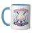 Boy Aquarium Book Club Hockey Romance Reader Aesthetic Vibes Ceramic Mug, Blue/White