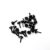 Brad 1000pcs Pastel Round Brads Embellishment Fastener Metal Crafts for DIY Shoes Decoration Spikes 5X10mm(Black)