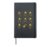 Braided Christmas Elf Girl Dancing Holiday String Lights Hardcover Journal, Black