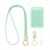 Braided Stretchy Lanyard for ID Badges and Keys (Mint Green)