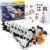 Brain Flakes Space Shuttle Building Set with Detailed Step by Step Instructions Booklet – 381 Pieces – Wheels and Axles Included – Construct a 19 Inch Large Space Ship – Ages 7+ Years Old