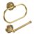 Brass Towel Hanger Tissue Holder Set, Wall Mount Paper Rack Towel Storage for Bathroom Accessory Kit