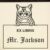 Brazilian Shorthair Cat Peeking Ex Libris Book Stamp, Duo Hand Mount
