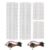 Breadboard Kit with 2 Pcs 830 Tie-Point Solderless Bread Boards, 2 Pcs 400 Tie-Point Protoboards and 126 Pcs Flexible Jumper Wires for Arduino, Raspberry Pi, STEM Electronics Projects
