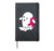Breast Cancer Ghost Halloween Pink Breast Cancer Awareness Hardcover Journal, Black