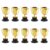 BreezeTrading 10 Pieces Mini Cups Game Rewards Competition Prizes PP Material Suitable for Kids Adults Sports Events Graduation Ceremony, Gold