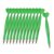 BreezeTrading 12 Pieces Beadable Pen Heart Ballpoint Journaling Cute Rollerball Pens Black Ink PP Material Suitable for Classroom, Green