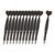BreezeTrading 12 Pieces Beadable Pen Heart Ballpoint Journaling Cute Rollerball Pens Black Ink PP Material Suitable for Classroom, Black