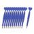 BreezeTrading 12 Pieces Beadable Pen Heart Ballpoint Journaling Cute Rollerball Pens Black Ink PP Material Suitable for Classroom, Blue
