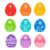 BreezeTrading Color Matching Wooden Egg Matching Educational Toy Number Recognition Puzzle for Counting and Logical Thinking Suitable for Parent Child