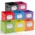Breling 11 Inch Back to School Storage Bins Colorful Fabric Storage Bin Composition Notebook Cube Basket Rainbow Book Bin with Handle Back to School Organizer for Classroom Office,Multicolor,8 Pcs