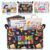 Breling 4 Pcs Game Night Gift Basket Game Night Party Decorations Games on Baskets with Handles Storage Bin Organizer Box for Christmas Family Games Party Supplies Family Gatherings Gifts