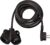 Brennenstuhl Extension Cable 3 m with Flat Plug and Double Socket (Indoor Use) 1161821213 Black