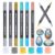 Briartw Dual-Tip Metallic Acrylic Markers, 6 Classic Metallic Colors