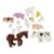 Brick Loot Farm Animal Accessories, 16-Piece Minifigure Building Block Farm