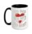 Bridge Player Bidding Contract Bridge Ceramic Mug, Black/White, 15oz
