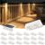 Bridika Solar Fence Lights Outdoor 20 Pack, Bright Solar Deck Lights with Lens, 3 Color Modes IP65 Waterproof Large Size Step Lights for Outside, Fence, Stair, Backyard, Patio, Wall White