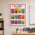 Bright Cartoon Science Periodic Table Classroom Linen Tapestry Wall Hanging
