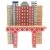 Bright Colors Wooden Train Set for Toddlers on Tracks,Viaduct