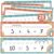 BRIGHTENKIDZ 26 Pack Number Line Dry Erase Boards Cards, Boho Groovy Theme