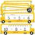 BrightenKidz 26 Pack Number Line Dry Erase Boards Cards (School Bus)