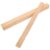 BRIGHTFUFU 10pcs Wood Paint Mixing Sticks for Epoxy Resin and DIY Crafts, Paddle Shape Unfinished Wood Stirrers Protective Design, Single-use Safety, for Painting and Craft Projects