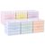 BrightRow 6 Pcs 11 Inch Pastel Gingham Cube Storage Bins Collapsible Storage Organizer with Handles Fabric Container Baskets for Closet Clothes Toys Book Room Home Organization