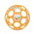 Bright Starts Oball Rattle Ball, Easy-Grasp Infant Rattle with Finger Holes, Orange, 0-36 Months