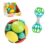 Bright Starts Wobble & Rattle Gift Set​ 2-PK Baby Toys, Rattles & Ball Toys, Crawl & Chase, Cause and Effect Learning, Unisex, 3-6 Months and Up