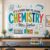 Bright Striped Chemistry Elementary Classroom Linen Tapestry Wall Hanging