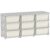 Brilluxa Kids Storage Dresser, 29.5-Inch Cream White 3-Tier Organizer Tower with 9 Drawers, Drawer Chest and Clothing Storage Cabinet for Bedroom or Playroom