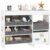 Brilluxa Kids Toy Organizer, Children’s Storage Cabinet and Playroom Bin Organizer with 11 Removable Bins, Top Shelves and 3 Stickers for Nursery or Playroom, White