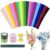 Brinava 2000Pcs Pipe Cleaner Flower Kit, 20 Colors Pipe Cleaners Bulk