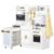 BRINJOY Kids Play Kitchen with Removable Cart, Wooden Toddler Kitchen Playset with Oven, Stove, Sink, Coffee Maker, Pretend Play Toy Kitchen Set for Children Boys Girls Ages 3