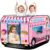 Britik Ice Cream Pop Up Tent Kids, Indoor Outdoor Playhouse Toy for 3+