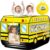 Britik School Bus Pop Up Tent Kids, Indoor Outdoor Playhouse Toy for 3+