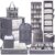 Briwooody 11 Pcs College Dorm Storage Set, Dorm Organizer Kit with Closet Organizer, Over Door Shoe Rack, Under Bed Storage Bags, Laundry Backpack, Shower Caddy, Collapsible Bins(Gray)