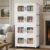 BROVIEW 200 Qt Extra Large Stackable Storage Bin with Lids, 4 Pack White