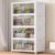 BROVIEW 400QT Extra Large Stackable Storage Bins, 100Gal Clear Plastic Closet Organizer Cabinet with Lid and Wheels, Collapsible Latch Boxes Folding Drawer with Door for Home Kitchen, V20 4Pack White