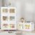 BROVIEW 880 Qt/220 Gal Stackable Storage Bins with Lids, 4 Pack, White