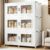 BROVIEW 900 Qt/225 Gal Stackable Storage Bins with Lids, 3 Pack, White