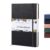 BROWNSTONE JOURNALS A4 Sketch Book Hardcover – 80 Sheets 100 GSM Paper 8.5″x11.5″, Lay Flat, Vegan Leather Cover, Elastic Band, Back Pocket, Art Drawing Book (Charcoal Black)