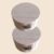 BRYHZKCM 2Pcs Round Wooden Box with Lid Lock, Wedding Ring Jewelry Boxes DIY Storage Containers, Small Trinket Organizers