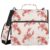 Bseiialft Watercolor Lobsters Zipper Binder 3-Ring Binder Bag with Shoulder Strap, 500-Sheet Capacity, Multi-Pocket